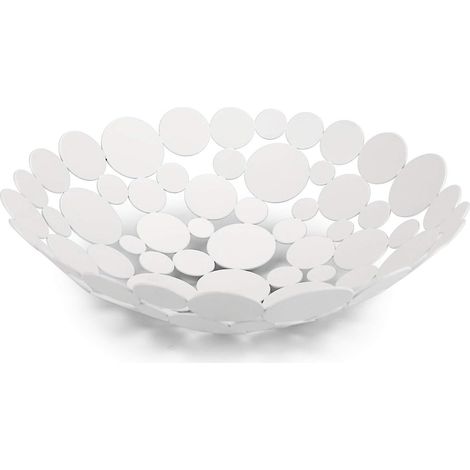 panier  Fruits En Mtal Pour Comptoir De Cuisine Et De Salle  Manger Blanc, Panier De Rangement Pour Fruits, Pain, Lgumes