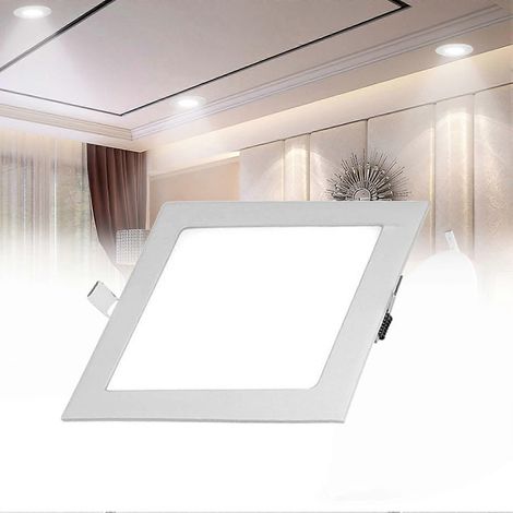 12-W-LED-Einbauleuchte, 720 Lumen, runder 155-mm-Einbaulochdurchmesser, 6500 K Tageslichtweiß, für Flur und Decke, 1 Stück