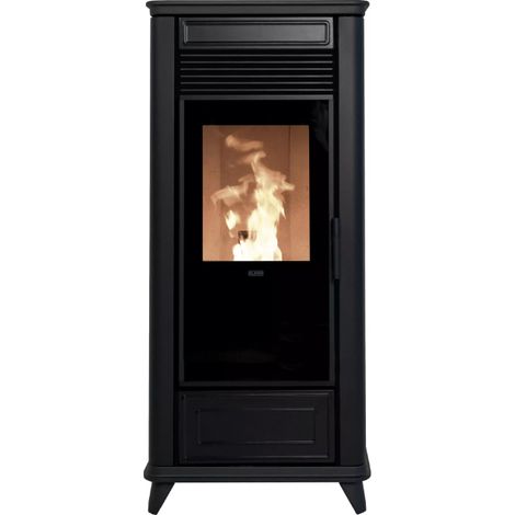 BRICOSOL ESTUFA DE PELLET KLOVER MODELO CLASS 90 MULTI-AIR NEGRO (1/5)