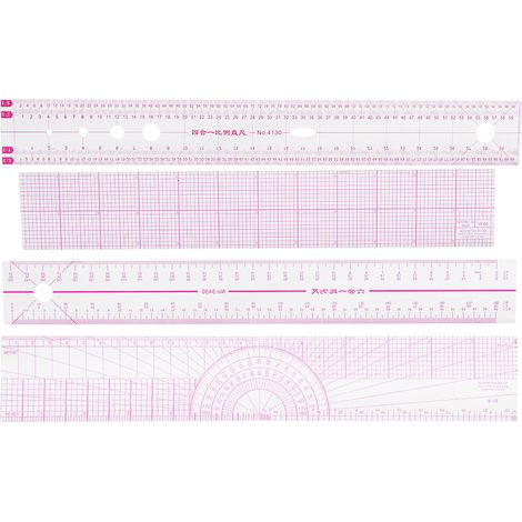 Règle de couture multifonction pour la conception de vêtements et l'illustration de mode (1/5)