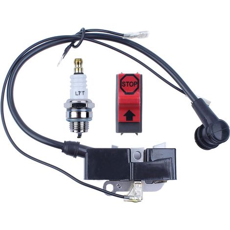 Kit de Bobine d'allumage Stop Kill Switch bougie d'allumage pour Husqvarna 365 362 371 372 385 390 Module de tronçonneuse 544047101 (1/5)