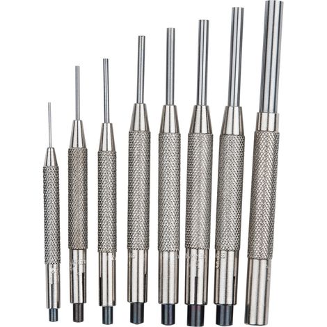 KS Tools Durchtreiber-Satz, 8-tlg., 09-1,4-1,8-2,4-2,8-3,4-3,9-5,9 mm