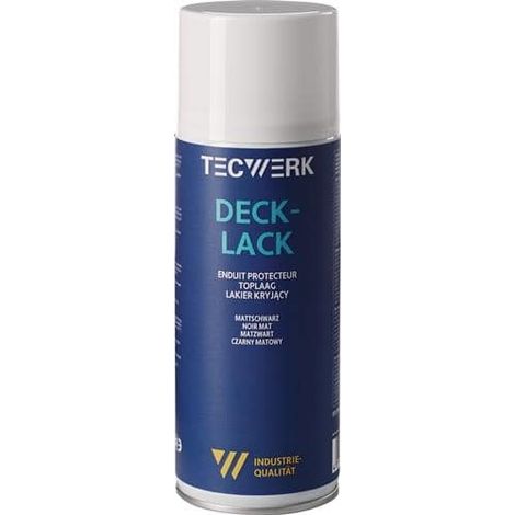 TECWERK Decklack mattschwarz 400ml Spraydose TECWERK (1/2)