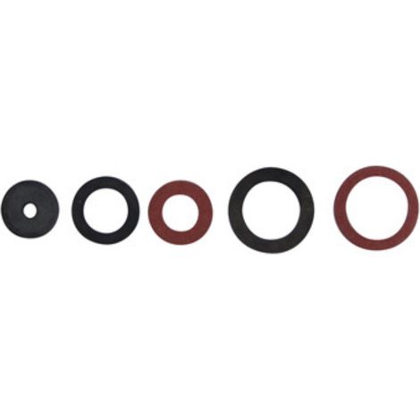 Schläfer 186010 Guarnizioni Idrauliche Miste 1/2" e 3/4", Guarnizioni Adatte per Parti di Rubinetti Cucina e Bagno, Raccordi, Flessibili Idraulici, Confezione da 5 Pezzi (1/5)