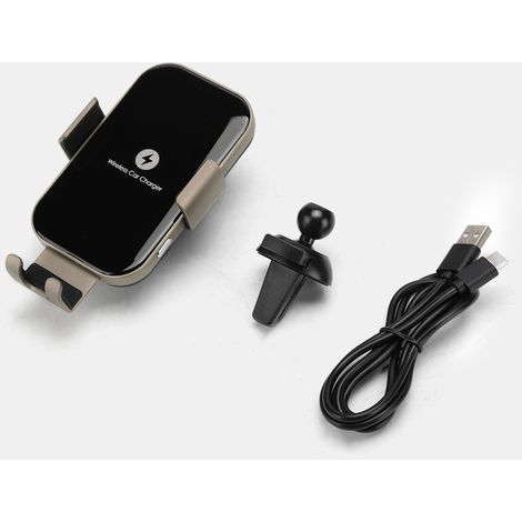 Support de Téléphone Universel Rotatif Chargeur Sans Fil Anti-Dérapage pour Prise d'Air Ventilation Voiture (1/5)