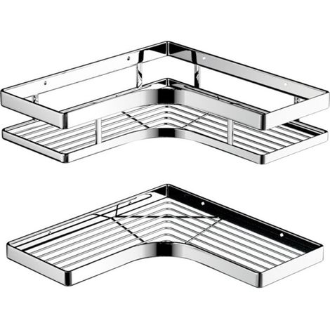 Étagère de douche sans perçage – Fixation murale – Organisateur multifonctionnel – Cuisine et salle de bain