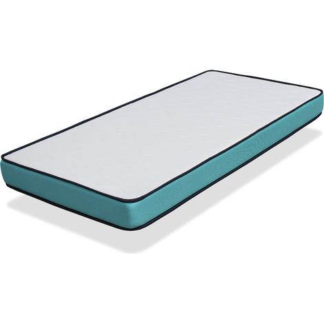 Matelas LIT ENFANTS 80X160 VISCO SOJA Épaisseur 18 CM Déhoussable, Mémoire de forme Tissu Bambou (1/5)