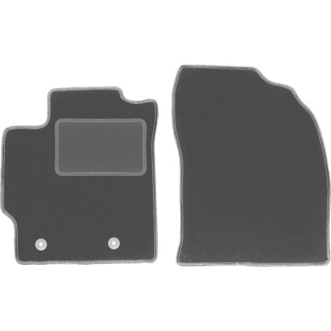 Alfombrillas delanteras para Toyota Corolla E16 sedán y hatchback (2013-2019), color grafito. (1/5)