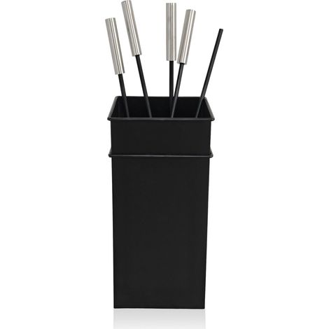 Kaminbesteck-Set, 5-teiliges Zubehör aus Eisen