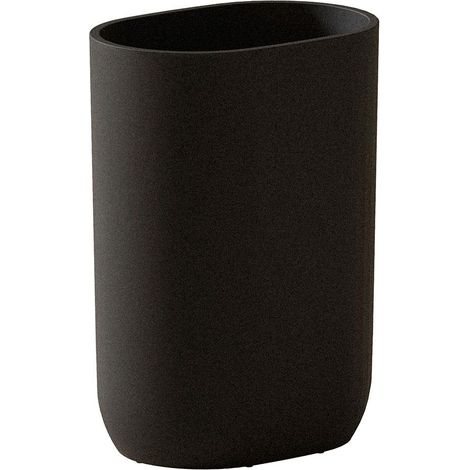 COSMIC Toothbrush holder, Black, Freestanding or Wall Mounted, ALIFE Collection