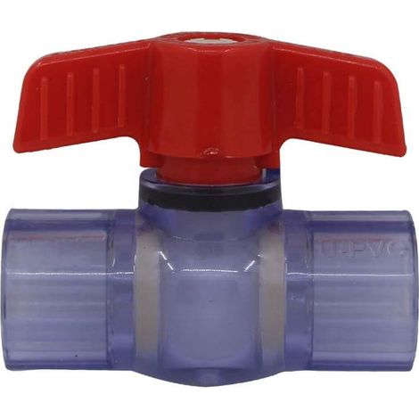 Vanne boisseau pvc 20 25 32 40 50 63mm vanne a coller robinet boisseau sphérique vanne a bille piscine a sphere (Diamètre Intérieur 40mm) (1/5)