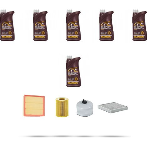 Kit tagliando 4 FILTRI e 6L OLIO compatibile con Land Rover Sport (L320) 3.0 TD 183kw dal 2012 (1/5)