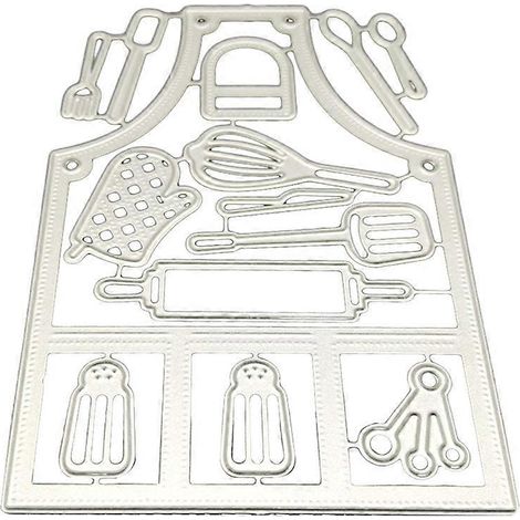 Schürzen-Metall-Stanzformen Schablone DIY Scrapbooking Album Papierkarten Vorlage Form Prägebasteldekoration