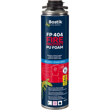 Mousse PU Coupe Feu Pistolable FP 404 Fire Retardant 750ml Bostik (1/4)
