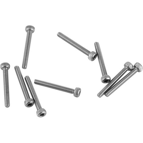 180-teiliger Satz M2-Sechskantschrauben, schwarz, Edelstahl 304, 4–16 mm (1/5)