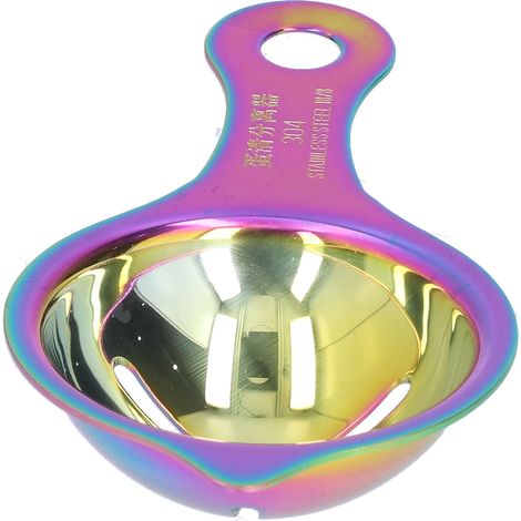 Eiertrenner aus Edelstahl 304, Eiweißfilter, Eigelbtrenner, Regenbogen-Gebäckwerkzeug (1/5)