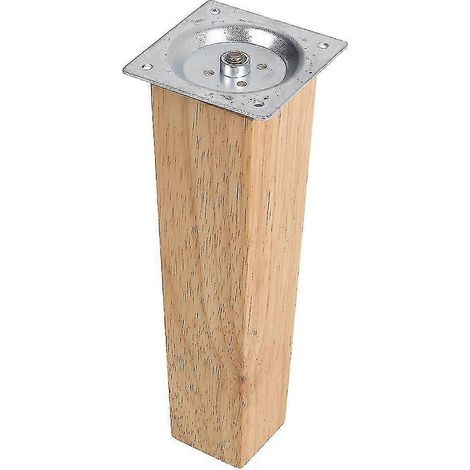Ensemble de 4 pieds carrés en bois, meubles en chêne
