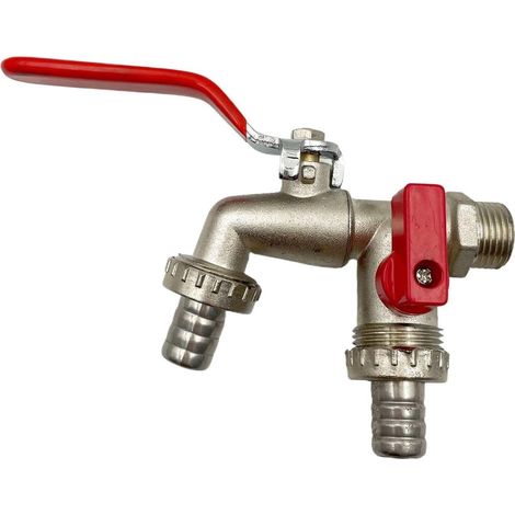 3 4 Zoll frostsicherer Wasserhahn mit 2 Ausgängen