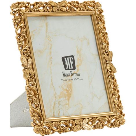 Cornice portafoto in resina oro, 27,8x1,8x32,5 cm – Classical (1/5)