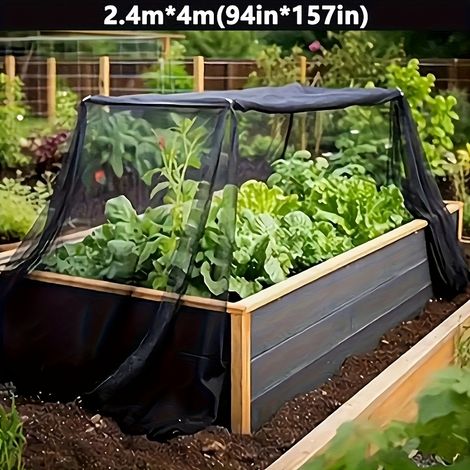 Housse pour plantes de jardin extérieur - Moustiquaire, Barrière de protection, Treillis de terrasse - Durable & Respirable - Décorations DIY pour Halloween (1/5)