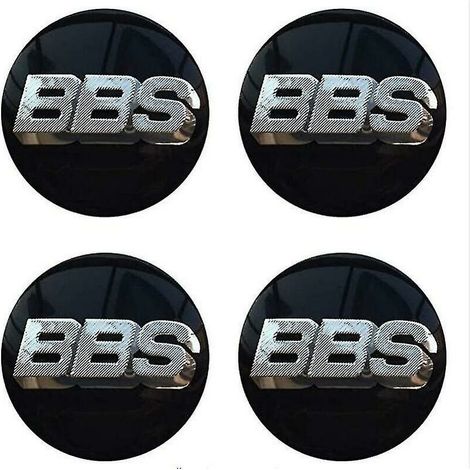 BBS Radnabenemblem, 4er-Set, 65 mm, BBS-Logo für Radzierblenden, Aufkleber, Radnabenemblem für Kraftfahrzeuge [NX] (1/4)