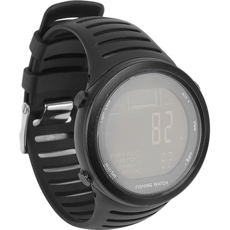 Montre baromètre de pêche multifonctionnelle pour l'extérieur, étanche, avec altimètre, thermomètre et capteur de pression atmosphérique FR720B, noire. (1/5)