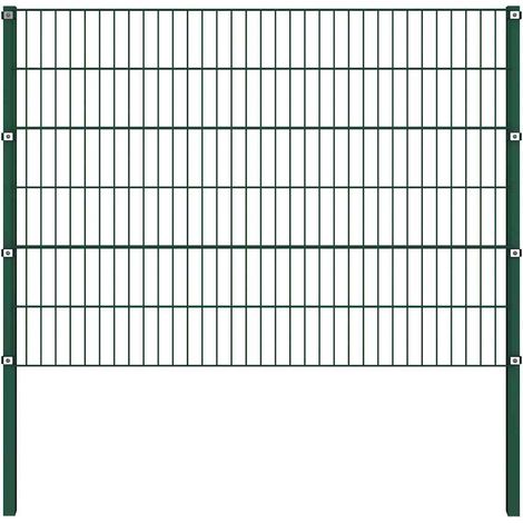Maison Exclusive - Zaunelement mit Pfosten Eisen 1040 x 120 cm Gr