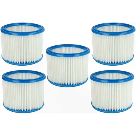 5-teiliges Ersatzfilterset für Staubsauger, passend für die Modelle VC3011L, VC2512L, VC3012M, VC3511L, VC2511 und VC3012L, blaue und weiße Patronenfilter (1/2)