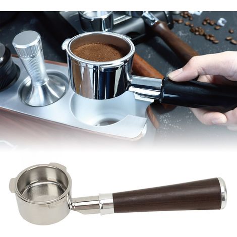 Siebträger-Kaffeemaschine [Nicht kalt] 51 mm mit Abtropfschale [Rosenholz Schwarz] Griff-Kaffeemaschinenzubehör für DonLim (1/5)