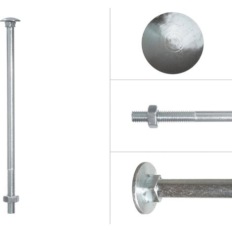 Schlossschrauben Verzinkt M10 x 220 mm - 25 Stück