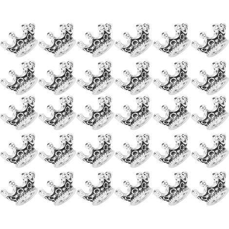 30 perles à barbe tendance en alliage pour tresses et accessoires de création de bijoux.