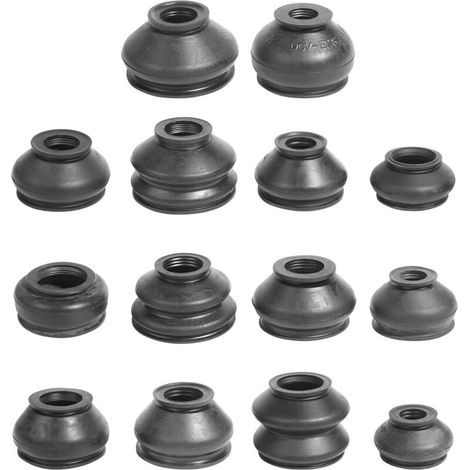 14PCS Automotive Ball Joint Dust Covers, Universal Rubber Tips, Universal Silicone Dust Caps, Ball Joint Dust Gaiter, Suitable for Buses, Cars, Taxis (1/5)