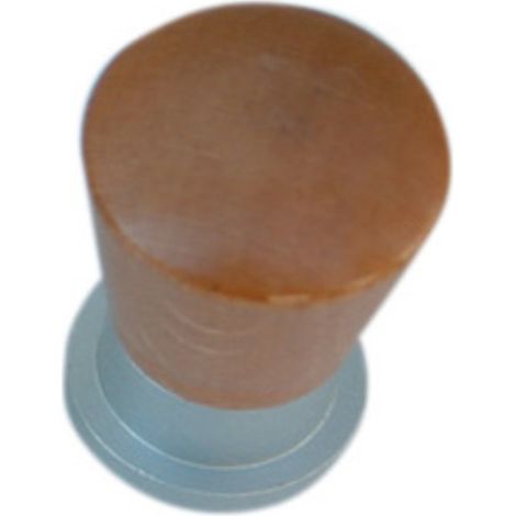 1BL BLISTER POMOLI IN LEGNO/ OTTONE DIAMETRO 19MM NOCE CH.(PZ.2) (1/2)
