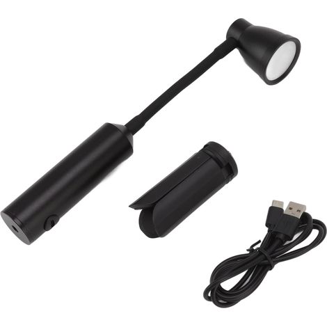 Lampe Bureau LED Pliable Rechargeable USB avec Trépied - 3 Températures & 3 Niveaux, ABS Compact 273g (1/5)