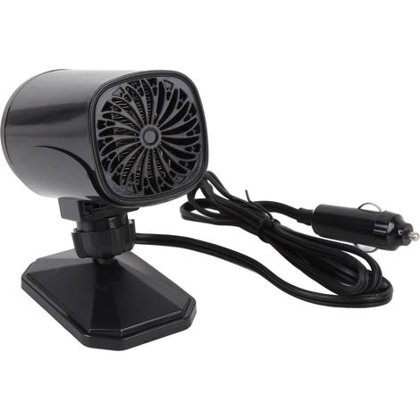 Chauffage de voiture 2 en 1, refroidissement et chauffage, dégivreur/désembueur de pare-brise compact 150 W 24 V noir (1/5)