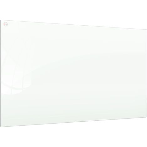 Tableau Blanc en Verre CLASSIC WHITE 60x40cm, Tableau Magnétique sans Cadre, Verre Trempé
