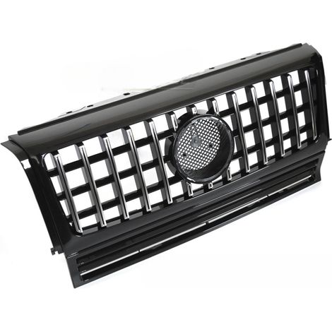 Grille calandre Mercedes Classe G W463 de 1990 a 2012 Noir Brillant-42707191 (1/4)