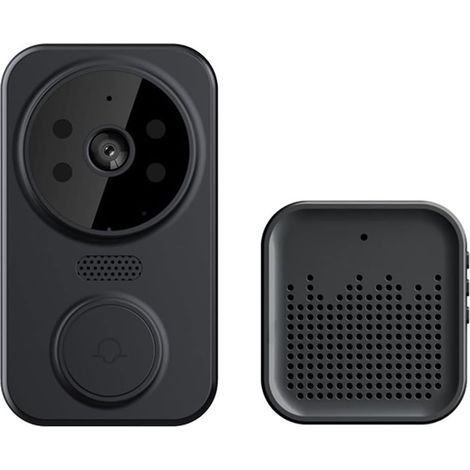 Kabellose Video-Türklingel mit Fernbedienung, Smart-Home-WLAN-Türklingel für den Außenbereich, kabellose Türklingel mit Kamera, Zwei-Wege-Audio, Gegensprechanlage, Nachtsicht, Steuerung per Smart-Life (1/4)