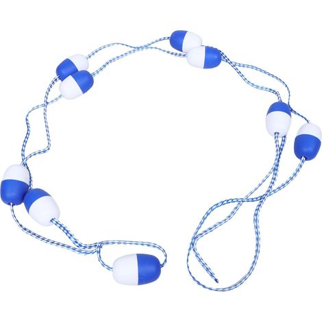 Corde de Sécurité Flottante pour Piscine 4 M avec Flotteurs Ø7 CM en Polyéthylène, Ligne de Bouée de Marquage Haute Visibilité, Équipement de Sécurité Piscine pour Séparation de (1/5)