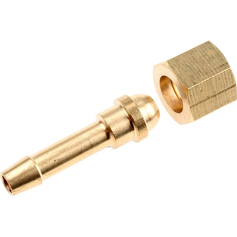 Rs Pro – Raccord de tuyau souple BSP 1/4" femelle laiton – Raccord fileté pour compresseur – Pression nominale 20 bars – Écrou à filetage BSP droit