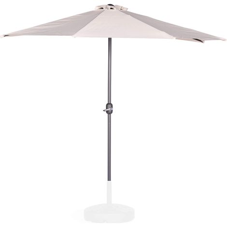 Sonnenschirm Rebecca Mobili Abuliton 235x270x135 Stahl Polyester Beige Modern