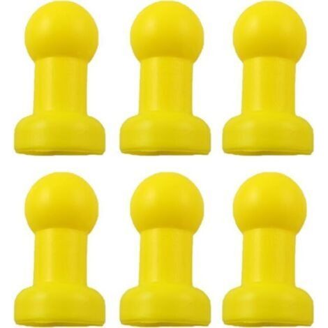 Lot de 6 embouts de poteau en acier pour trampoline, diamètre 25 mm, capuchons de protection en plastique pour balles, filet supérieur en forme de G, boîtier de protection pour cadre de lit en fer, ja