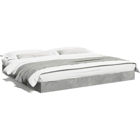 Maison Exclusive - Giroletto Grigio Cemento 180x200 cm in Legno Multistrato