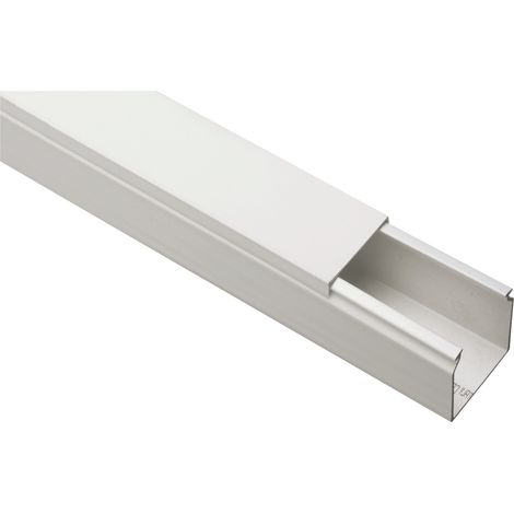 Canale Portacavi Dim. 40X40 Bianco (2Mt) (Elettrocanali Cod. Eccp4040B) (1/3)