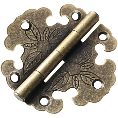 bisagras de bronce antiguo para armarios decorativos, puertas de madera y librerías. (1/4)