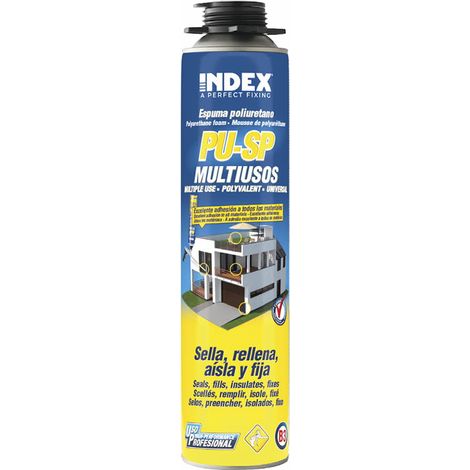 Mousse polyuréthane expansive 750ml – Application avec pistolet – Pour bois, métal et béton – Isolation et remplissage précis
