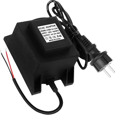 Transformateur LED 24 V Alimentation AC/AC 30 W, alimentation externe, transformateur avec prise, transformateur LED étanche IP68, pour éclairage LED, éclairage de bassin (1/5)