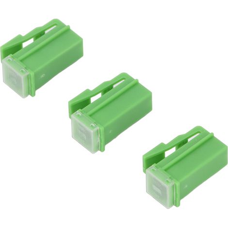 Adecuado para 10 fusibles automotrices de acción rápida de 30 A y 32 V con mecanismo de bloqueo.