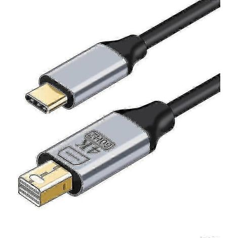 Câble Thunderbolt 3, USB-C vers DP Type-C vers DisplayPort 4K 60 Hz - YKY2 (1/5)