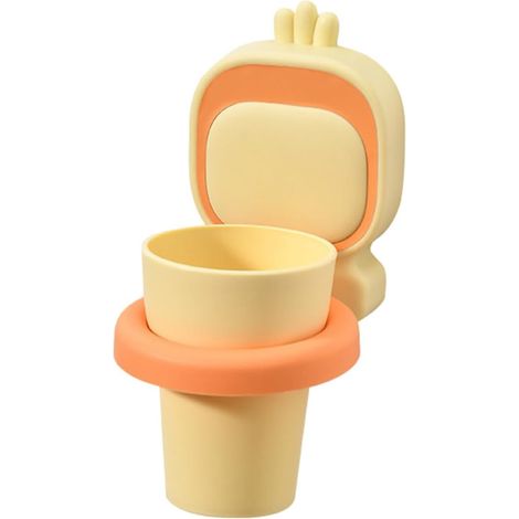 Porte-brosse à dents mural avec gobelet multifonction pour brosse et bain de bouche , en plastique r (1/5)